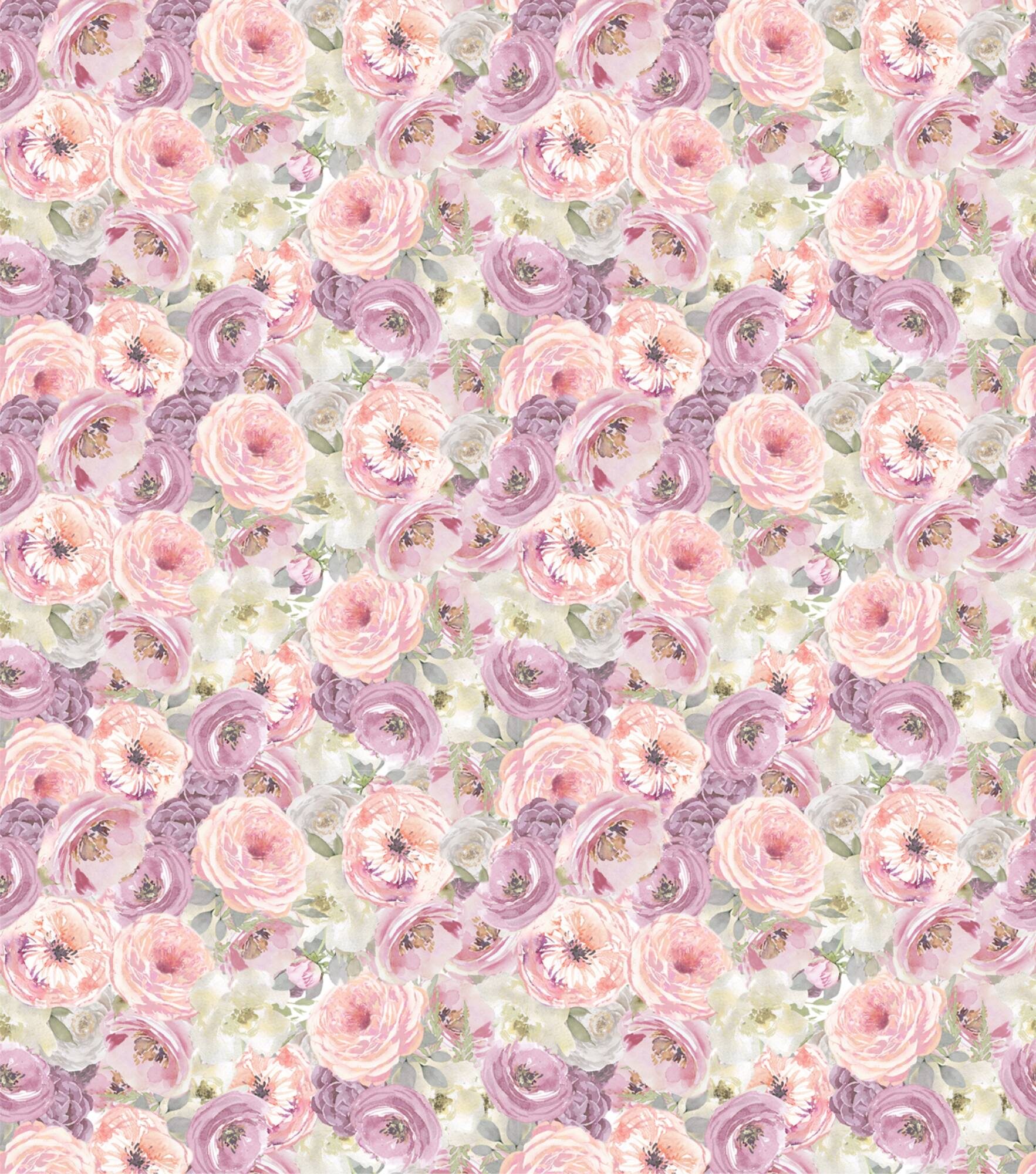 Suzanne Nicoll Peony Packed Floral Cotton Fabric